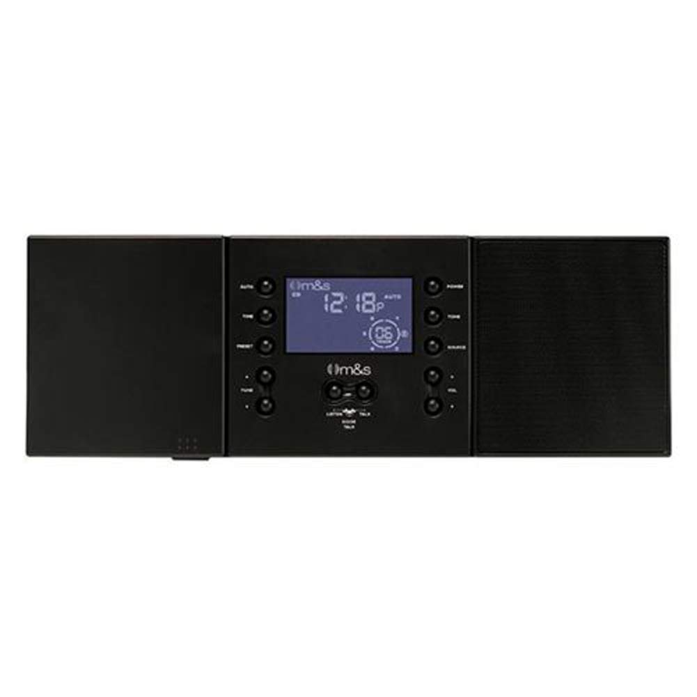M&S Systems DMC3-4 Music & Intercom System Master Station, Retrofit, Black