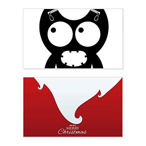 Carte de Noël Monstre Alien pour éviter les vœux banals et ennuyeux