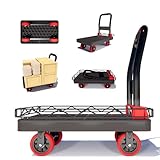 Carros de plataforma de alta resistencia 2 en 1, ruedas silenciosas TPR de 5 pulgadas