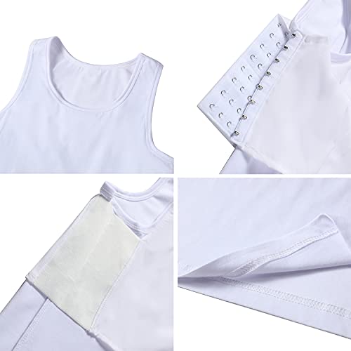 Image of Tomboy Transgender Lesbian FTM Cotton Long Elastic band Built-in Chest Binder