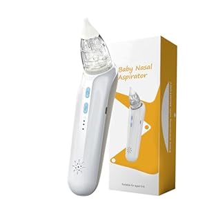 Baby Nasal Aspirator, Powerful Electric Baby Nose Sucker Booger Sucker Nose Cleaner with 3 Speeds of Suction, Music Function, 2 Silicone Tips, Fast Charging for 60 Days Use