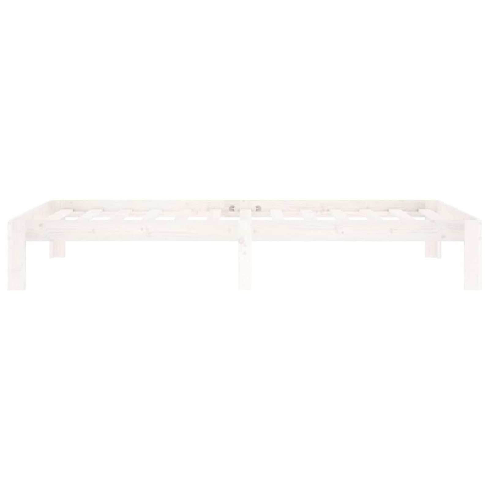 ATOMSTACK MAKER Cama de Madera Maciza de Pino Blanco 100 x 200 cm, Armazón Resistente Con Somier Integrado, Ideal para Adultos y Adolescentes, Diseño Moderno y Compacto para Habitaciones Pequeñas