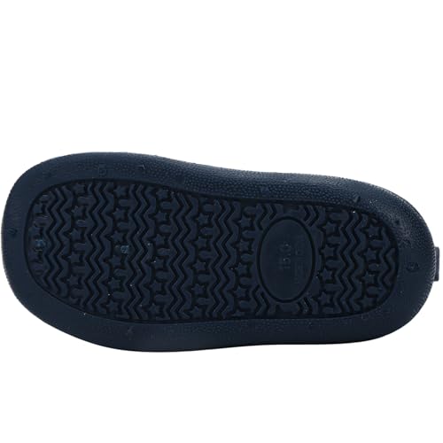 Toddler Rain Boots Girls Boys Waterproof Lightweight PVC Wellington Boots with Easy-on3