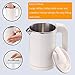 0.5L Portable Electric Kettle, Mini Travel Kettle, Stainless Steel Water Kettle - Perfect For Traveling, Cooking Noodles, Boiling Water, Eggs, Coffee, Tea (110V US Plug)