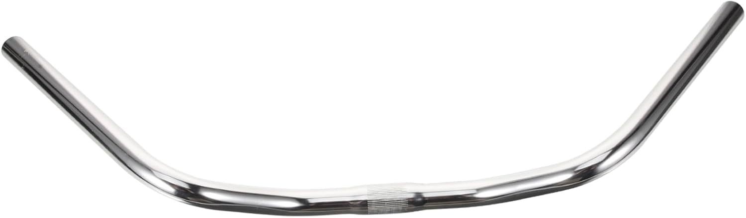 Healifty Sturdy U Shaped Bike Handlebar Lightweight Retro Bicycle Bar Accessories for Mountain and Cruiser Bikes Relieves Hand Wrist Easy Installation Silver Finish