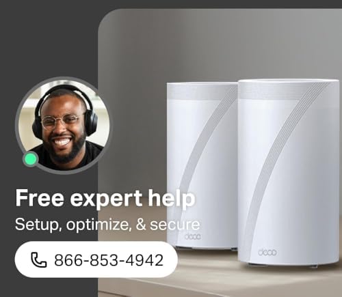 TP-Link Deco 7 Pro BE63 Tri-Band WiFi 7 BE10000 Whole Home Mesh System - 6-Stream 10 Gbps, 4x2.5G Ports Wired Backhaul, 4X Smart Internal Antennas, VPN, HomeShield, Free Expert Support (3-Pack) - 3