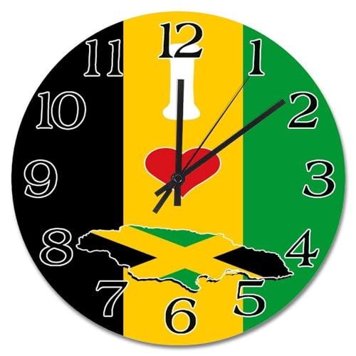 Horloge murale Jamaïque sans tic-tac pour chambre à coucher - 2
