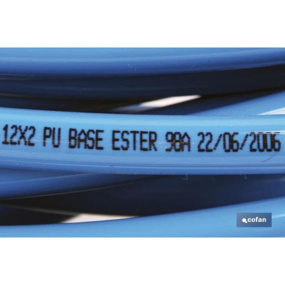 Tuberías de Poliuretano (TPU) en rollos de 25 metros color azul