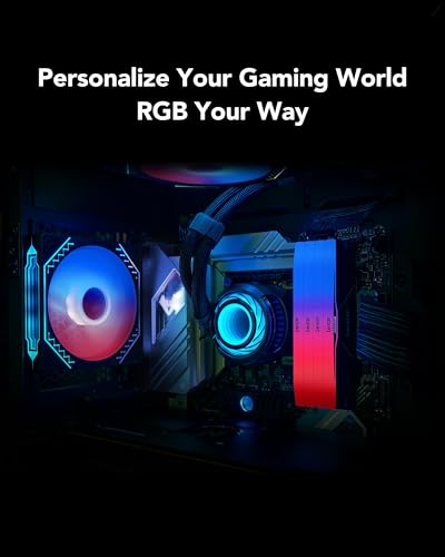 Image of Lexar ARES Gen2 RGB DDR5 RAM 32GB Kit (2x16GB) 6400MHz CL30, 288-Pin UDIMM Desktop Memory, PC Gaming Computer Memory, for Intel XMP 3.0 /AMD EXPO /CL30-38-38-76 /1.4V(LD5U16G64C30BR-RGD)