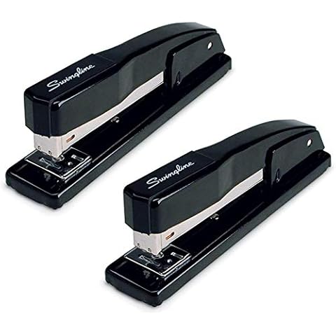 Swingline Stapler, Commercial Desktop Staplers, 20 Sheet Capacity, Portable, Durable Metal Desktop Stapler for Home Office Supplies, Classroom or Desktop Accessories, Black, 2 Pack (44401AZ) Cover