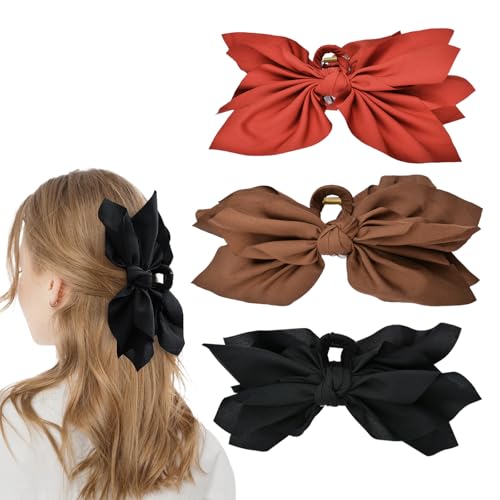 Bow Claw Clips Hair Clips Big Hair Bows for Women Butterfly Styling Large Hair Clips for Thick Hair for Girls Hair Accessories for Teen 3PC