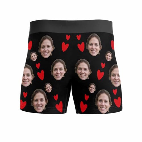 Custom Multi Face Men Boxer Brief Valentine's Day Gift Personalized Underwear Photo Anniversary Birthday for Boyfriend Him2