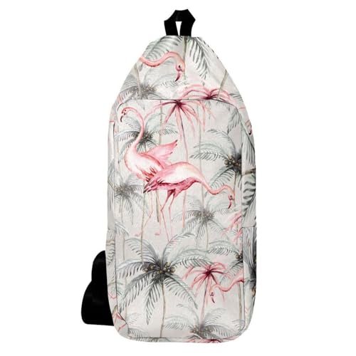 Sac à dos à bandoulière flamant rose idéal pour vos sorties de l'été et balades