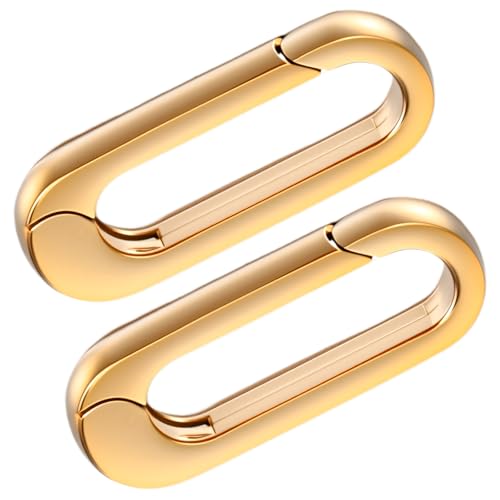 2pcs Gold Necklace Extender Shortener Gold Necklace Clasp Bracelet Extender