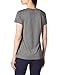 Hanes womens Sport Heathered Performance V-neck Tee Shirt, Ebony Heather, XX-Large US