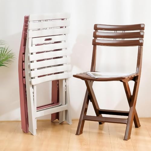 Chaises pliantes légères lot de 4 plastique blanc extérieur intérieur transportable - 7