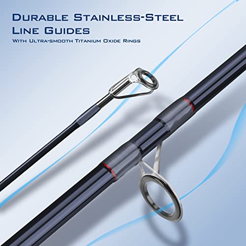 kastking progressive glass fishing rods spinning amp casting rods strong 100 phenolic glass blanks 2pcs pack from 56 to 10 stainless steel guide durable p-cork handles