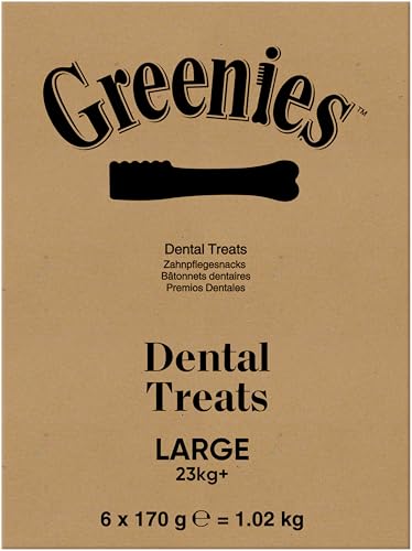 GREENIES Dental Treats Large für Hunde ab 23kg, 6 x 170g