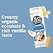 So Delicious Dairy Free Coconut Milk Creamer, French Vanilla, Vegan, Organic, Non-GMO, Creamy Plant Based Coffee Creamer, 32 FL OZ Carton