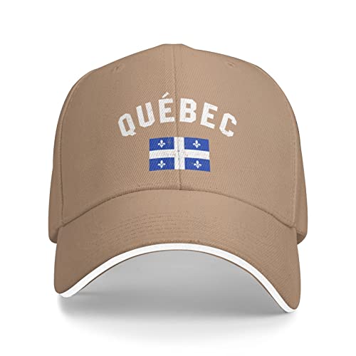 PAUPPY Quebec Flag Baseball Cap for Men and Women