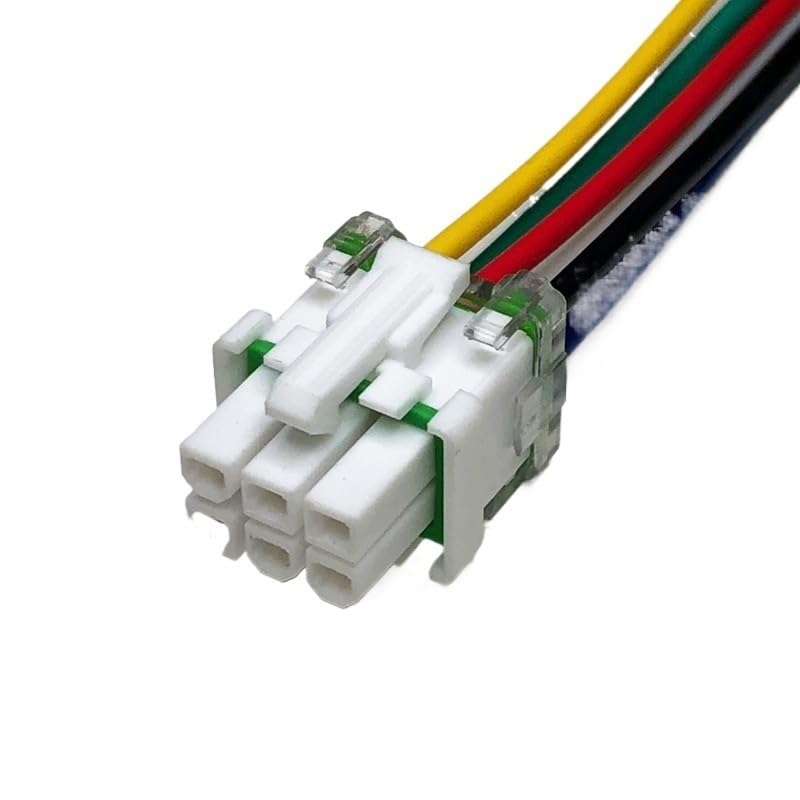 5557-4.2mm Electric Vehicle Controller Plug 2p3p4p6p8p10p12p14p16p Wiring Harness Water Proof Connector Wire Length 30cm(6p Female,5sets)