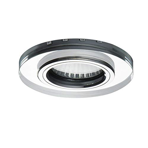 4X Recessed 6W 2 Tone Blue 24411 Cool White Round Dual Colour Modern GU10 ELamp Spotlight LED Mode Downlight Halo Indoor Fixture Lighting