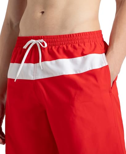 Image of Speedo Men's 4 Way Comfort Stretch Volley Watershorts with Side Pockets | 100% Recycled Polyester | Water Repellent | Chlorine Resistant | UPF 50+ Sun Protection Swimming Trunks