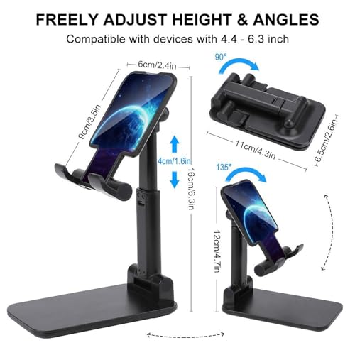 Support de téléphone portable pliable Star Planet réglable pour bureau compatible iPhone Android - 2
