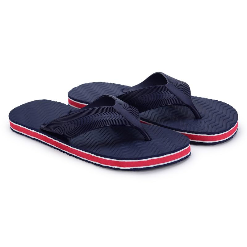 Image of Men's Hawaii Slippers Lightweight Comfortable Flip Flops for Men Soft Casual Bathroom Beach Outdoor Footwear Gents Slipper