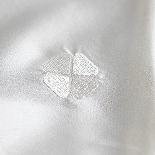 Cloversilk 100% Mulberry Silk Pillowcase For Hair And Skin, 19 Momme Silk On Both Sides, Hidden Zipper Pillow Cover - Standard, White #TOP5