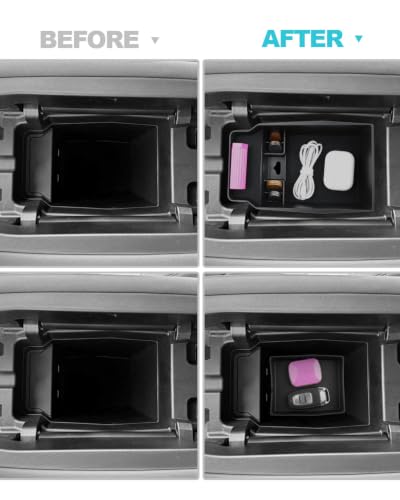 Image of CDEFG 2Pcs for 2026 Mazda CX5 Center Console Organizer & Bottom Tray | for 2026 Mazda CX-5 (S /Select /Preferred /Premium /Premium Plus) Accessories Middle Console & Under Armrest Storage Tray