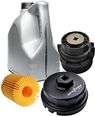 Motivx Tools Oil Filter Wrench for Toyota, Lexus, and Scion 2.0 To 5.7 Liter Engines with 64mm Cartridge Style Oil Filter System - Perfect for Camry, RAV4, Tacoma, Highlander, Sienna, Tundra, and More