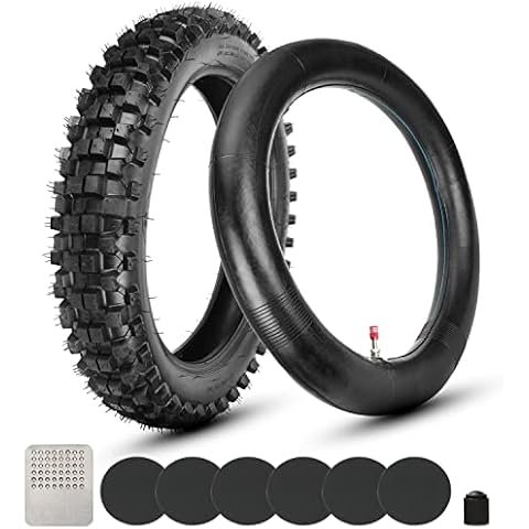 GREHUA 90/100-14 3.00-14" inch Rear Tire and Inner Tube for 125cc 140cc 150cc Coolster Tao Tao Apollo RFZX18 CRF80R KLX125 RM80 YZ80 YZ85 TTR125 Pit Pro Trail Dirt Bike Off Road Motocross Heavy Duty Cover