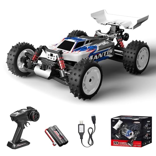 Genérico Coche RC Todoterreno 1:16, 4wd, 36 Km/h, Alta Velocidad, Aceleración Proporcional, Carcasa PVC A Prueba De Explosiones, Ideal para Terrenos Irregulares Y Aventuras Al Aire Libre