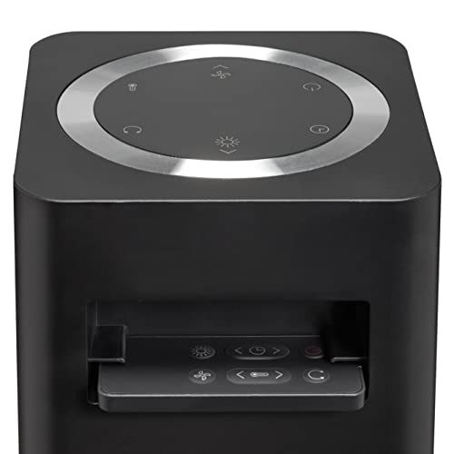 Clean Air Optima CA-904 - Design ventilatorkachel - Verwarmen en koelen - Verwarming: 1000/2000 Watt - Digitale thermostaat 15-35 °C - Oscillatie 80° - Stoffilter - Geschikt voor ruimtes tot 40m²/100 m³ (Zwart) - Afbeelding 7