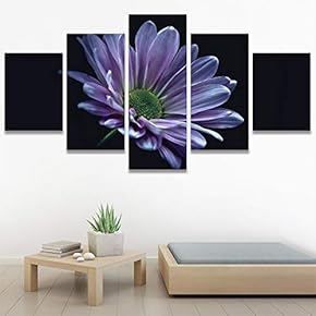 SIGNWIN 5 Panel Canvas Wall Art Flora Snapshot...