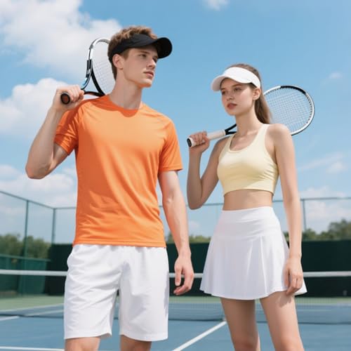 Image of Adjustable Sport Sun Visor Hats Bulk Solid Color Blank Golf Cap Anti Ultraviolet for Beach Tennis Baseball