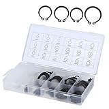 E Clip Set, 300Pcs 2-32mm Snap Circlip Kit Metal Retaining Rings for Mechanics Automotive Repair Industrial Machinery