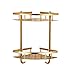 Raelf Golden Bathroom Shelf Treppiede Corner Rack doppio toilette Toilette GRATUITO Punzonatura Scaffali Doccia Parete Scaffale a vite Angolo Stoccaggio Rack Triangolo Spazzolino da denti Tazza Cosmet