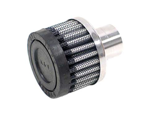 K&N Vent Air Filter/ Breather: High Performance, Premium, Washable, Replacement Engine Filter: Filter Height: 1.5 In, Flange Length: 1 In, Shape: Breather, 62-1040 #TOP16