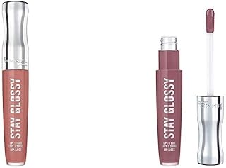 Rimmel Stay Glossy Lip Gloss, Bare Minimum, p...