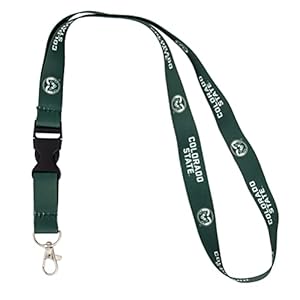 Desert Cactus Colorado State University Lanyard CSU Rams Car Keys ID Badge Holder Keychain Detachable Breakaway Snap Buckle (Green)