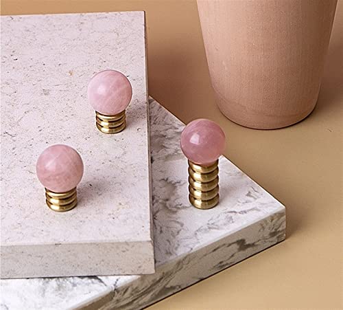 Boutons de porte et poignées en cristal rose ergonomique - 8