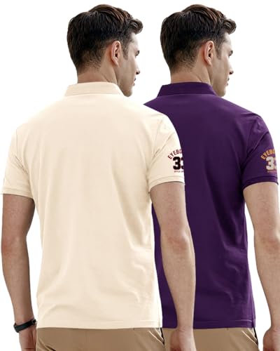 Image of Noble Monk Men's Cotton Blend Regular Fit Polo T-Shirt