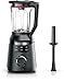 Bosch Misturador de alto desempenho, Smoothie Maker, 1800 W VitaPower Series 6 MMB6652B, 45.000 U-min, programas de sopa quente e limpeza, 2 L, peças laváveis na máquina de lavar louça, Made in Europe