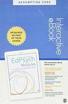 Printed Access Code Edpsych Modules - Interactive eBook Book