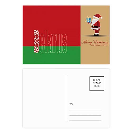 Cartes postales drapeau du Père Noël Belar Country lot de 20