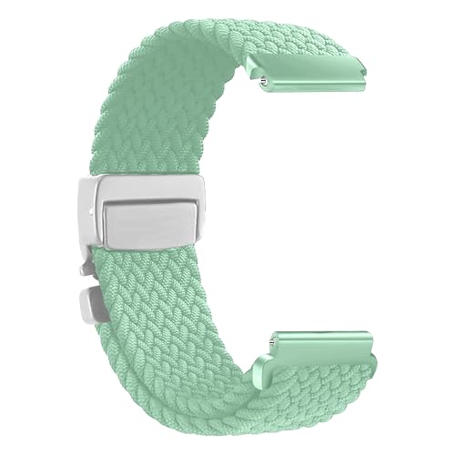 Image of ACM Watch Strap Woven Braided Clipper 22mm compatible with Universal 22mm Size Replacement Strap Smartwatch Adjustable Belt Band