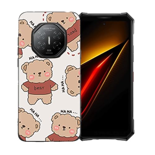 LCEHTOGYE �K�p Doogee S300 Pro�p�P�[�X�A�K�p Doogee S300 Pro (6,78")�ƌ݊����̂��钴���^�u���b�N�\�t�gTPU�V���R���Q���P�[�X�ی�J�o�[ - LLM48