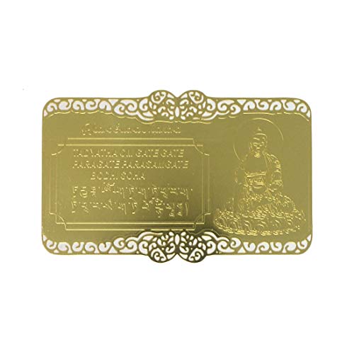 Preisvergleich Produktbild juanxian 2019 Herz Sutra Gold Karte W Rote Schnur Armband W3669